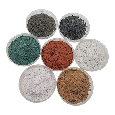 Flocos de resina epóxi